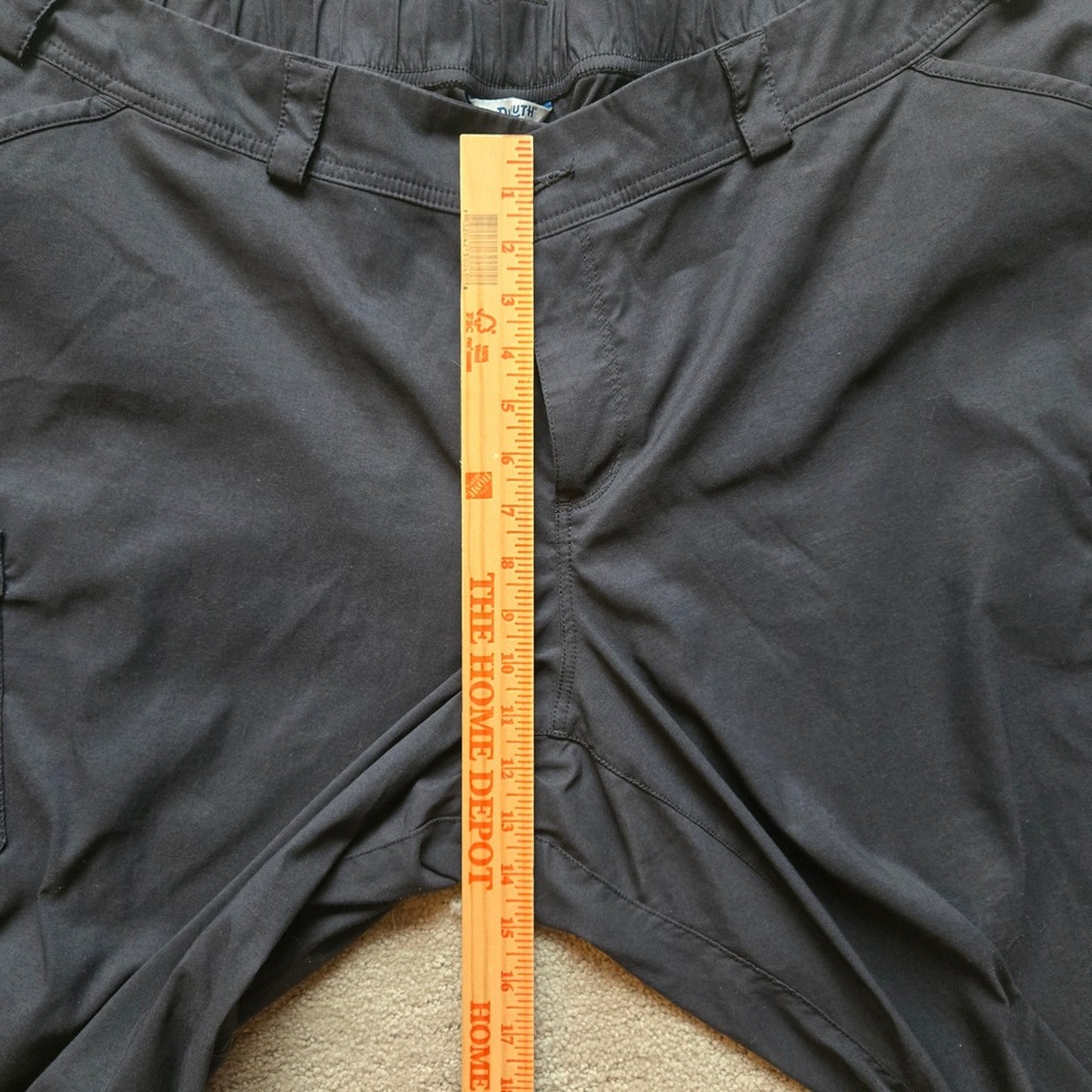 Duluth Trading Co Dry on the Fly Capri Pants Womens 26W Black Cargo Hiking Crops - Picture 7 of 7